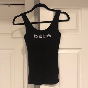 Bebe Black tank top